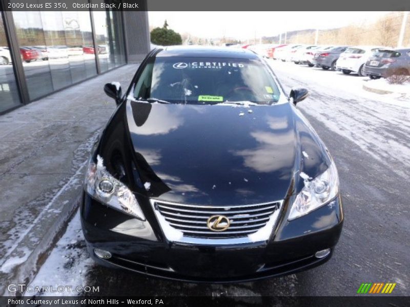 Obsidian Black / Black 2009 Lexus ES 350