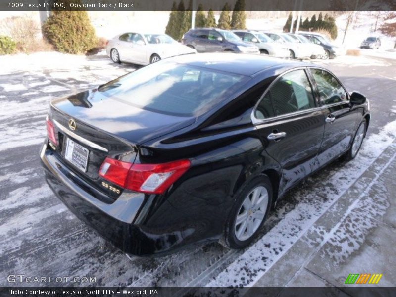Obsidian Black / Black 2009 Lexus ES 350