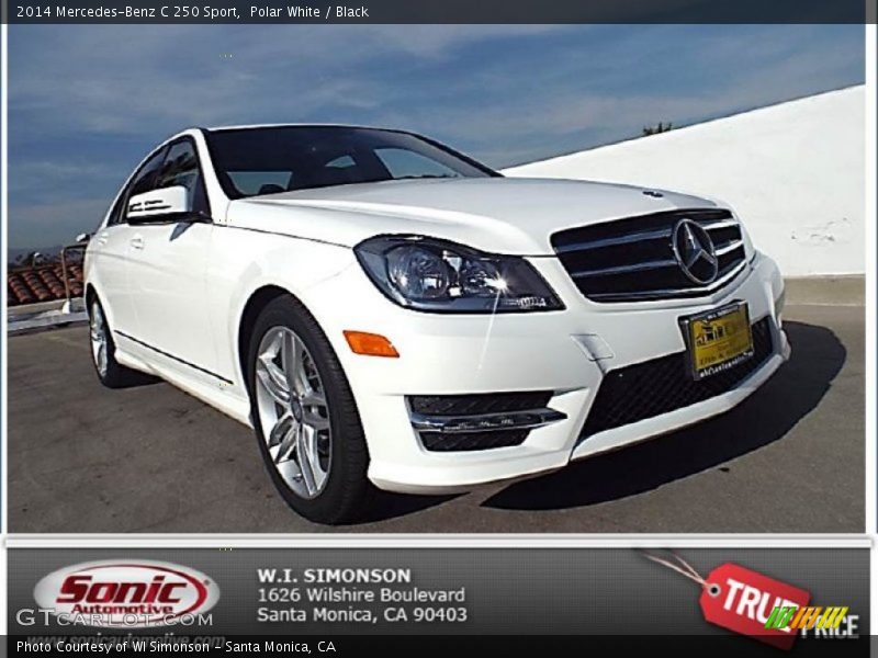 Polar White / Black 2014 Mercedes-Benz C 250 Sport