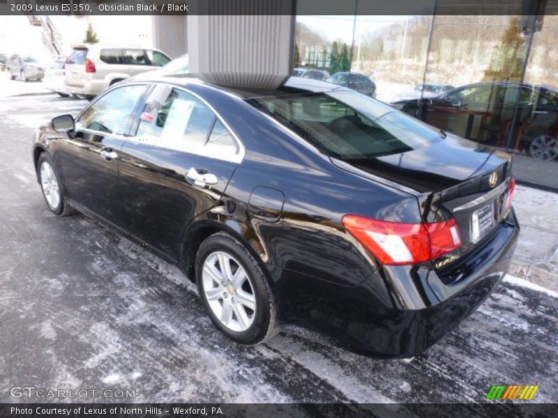 Obsidian Black / Black 2009 Lexus ES 350