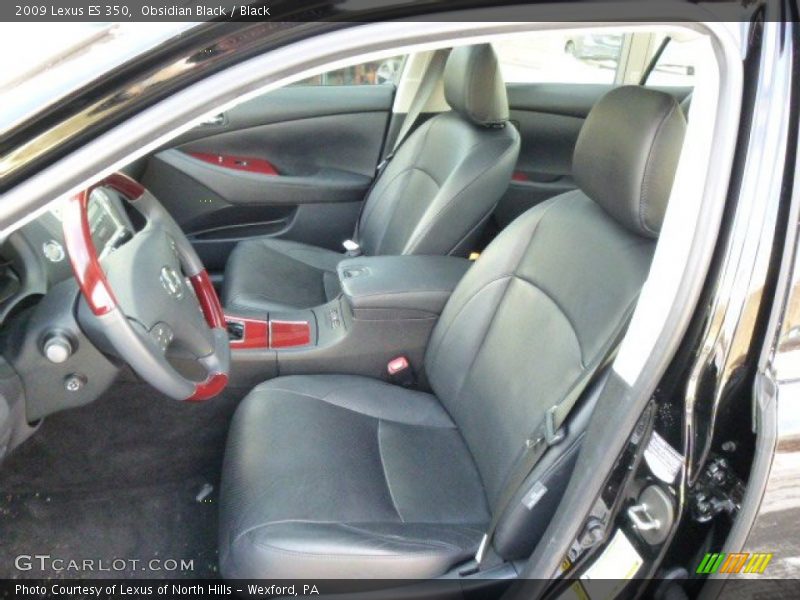 Obsidian Black / Black 2009 Lexus ES 350