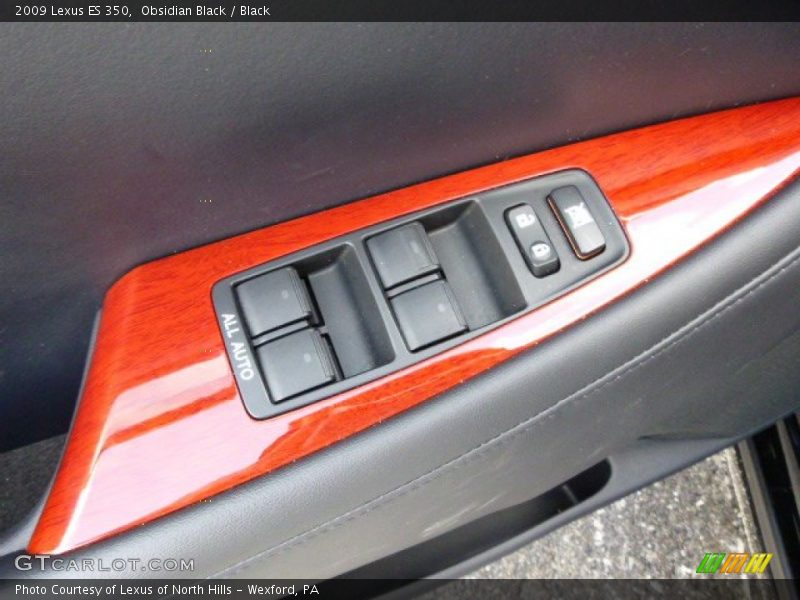 Obsidian Black / Black 2009 Lexus ES 350