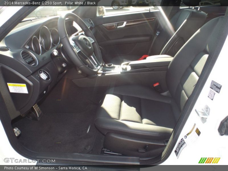 Polar White / Black 2014 Mercedes-Benz C 250 Sport