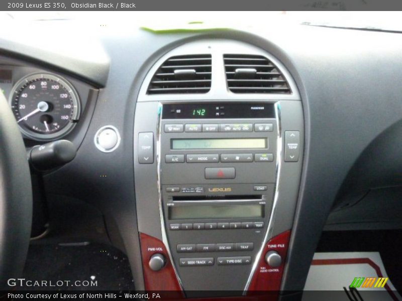 Obsidian Black / Black 2009 Lexus ES 350