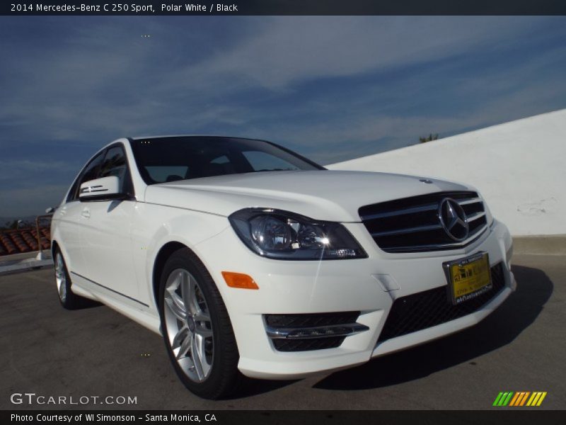 Polar White / Black 2014 Mercedes-Benz C 250 Sport