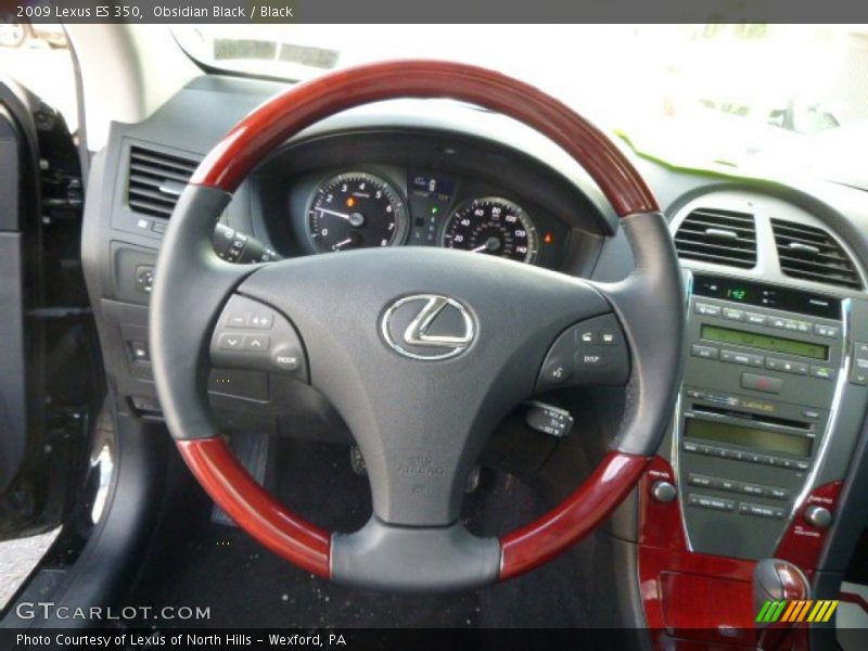 Obsidian Black / Black 2009 Lexus ES 350