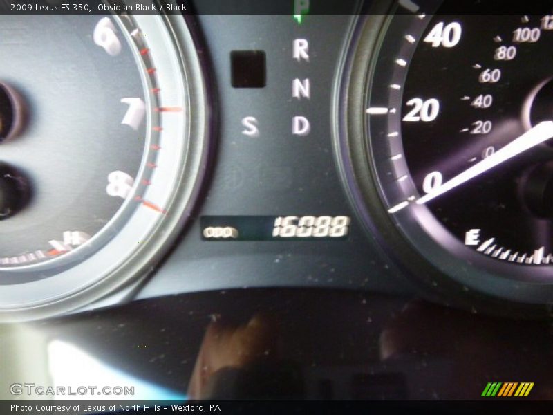 Obsidian Black / Black 2009 Lexus ES 350