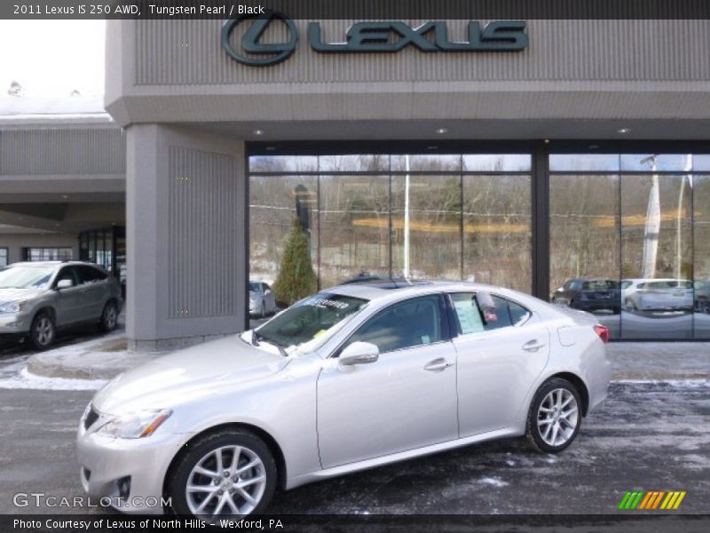 Tungsten Pearl / Black 2011 Lexus IS 250 AWD