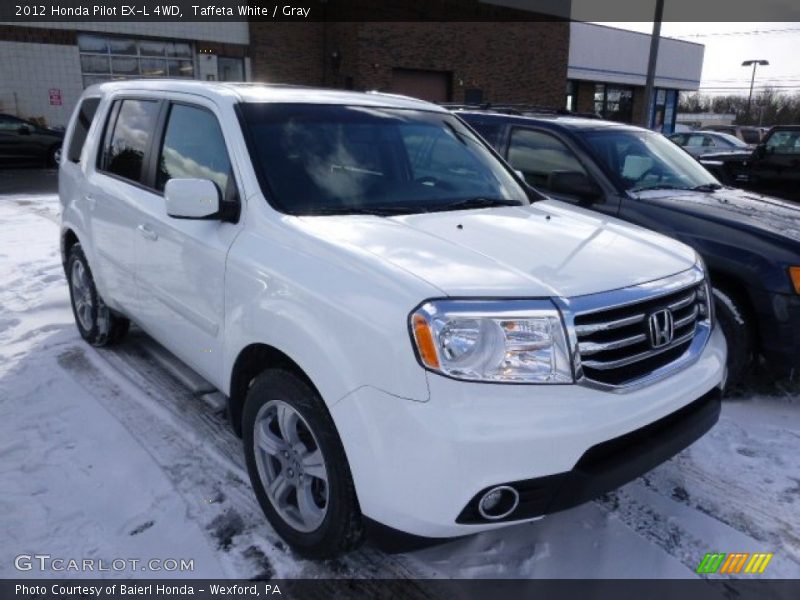 Taffeta White / Gray 2012 Honda Pilot EX-L 4WD