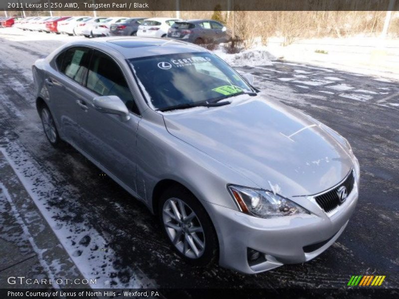 Tungsten Pearl / Black 2011 Lexus IS 250 AWD
