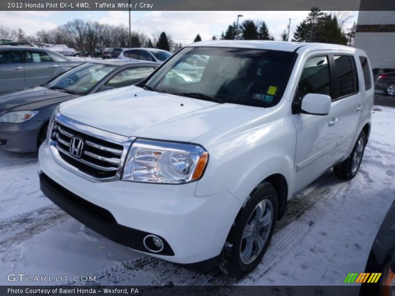 Taffeta White / Gray 2012 Honda Pilot EX-L 4WD