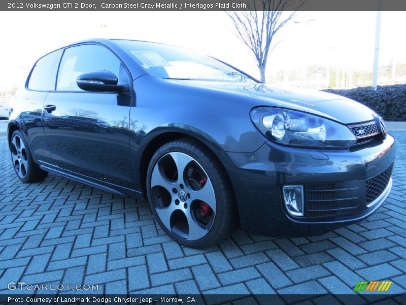 Carbon Steel Gray Metallic / Interlagos Plaid Cloth 2012 Volkswagen GTI 2 Door