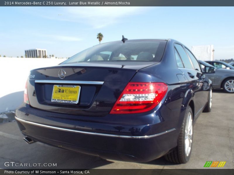 Lunar Blue Metallic / Almond/Mocha 2014 Mercedes-Benz C 250 Luxury