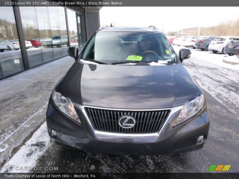 Truffle Brown Mica / Black/Brown Walnut 2010 Lexus RX 350 AWD