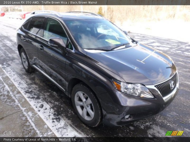 Truffle Brown Mica / Black/Brown Walnut 2010 Lexus RX 350 AWD