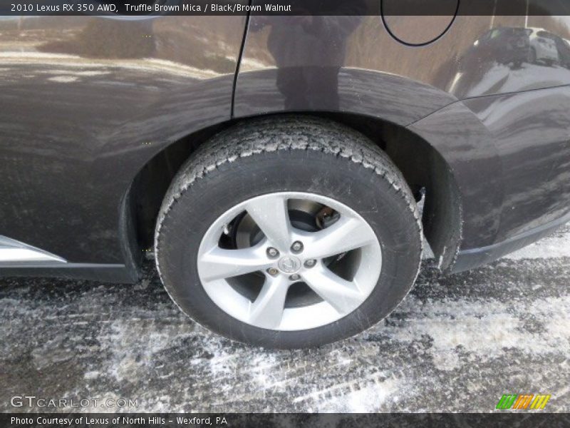 Truffle Brown Mica / Black/Brown Walnut 2010 Lexus RX 350 AWD