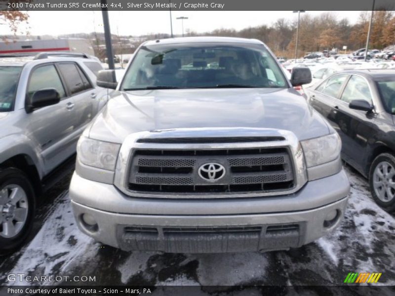 Silver Sky Metallic / Graphite Gray 2010 Toyota Tundra SR5 CrewMax 4x4