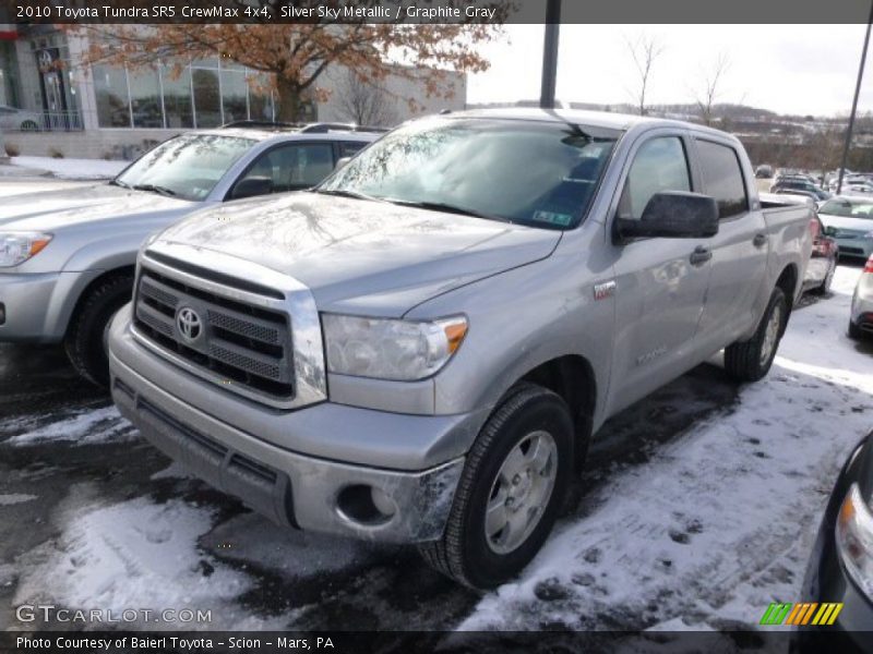 Silver Sky Metallic / Graphite Gray 2010 Toyota Tundra SR5 CrewMax 4x4