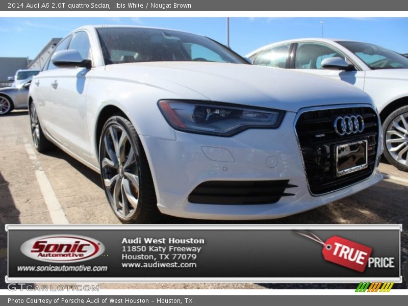 Ibis White / Nougat Brown 2014 Audi A6 2.0T quattro Sedan