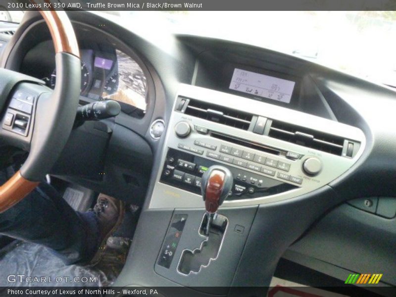Truffle Brown Mica / Black/Brown Walnut 2010 Lexus RX 350 AWD