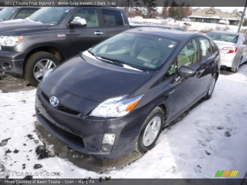 Winter Gray Metallic / Dark Gray 2011 Toyota Prius Hybrid II
