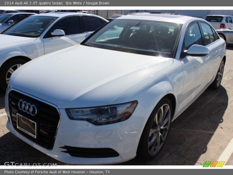Ibis White / Nougat Brown 2014 Audi A6 2.0T quattro Sedan