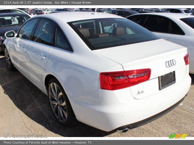 Ibis White / Nougat Brown 2014 Audi A6 2.0T quattro Sedan