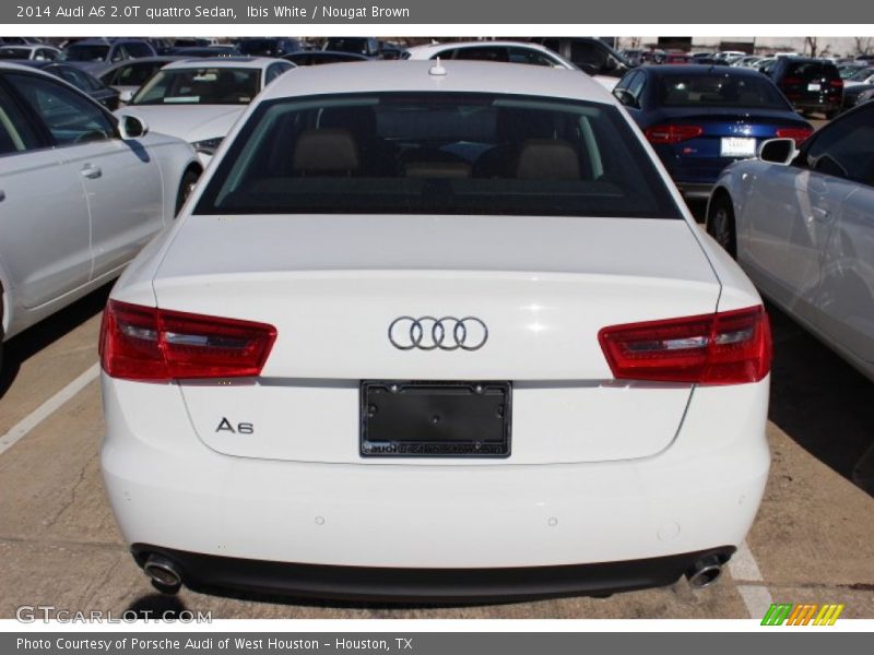 Ibis White / Nougat Brown 2014 Audi A6 2.0T quattro Sedan