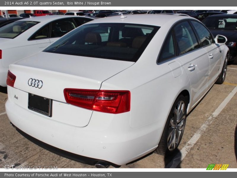 Ibis White / Nougat Brown 2014 Audi A6 2.0T quattro Sedan