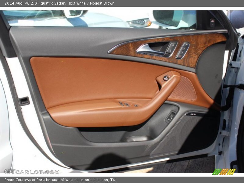 Ibis White / Nougat Brown 2014 Audi A6 2.0T quattro Sedan