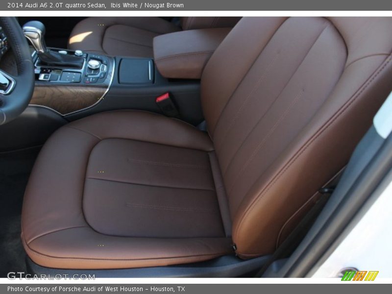 Ibis White / Nougat Brown 2014 Audi A6 2.0T quattro Sedan