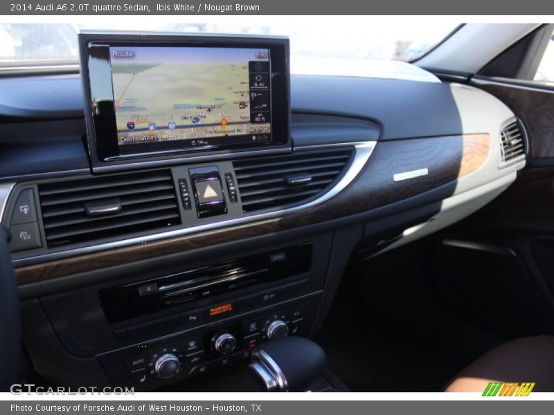 Ibis White / Nougat Brown 2014 Audi A6 2.0T quattro Sedan