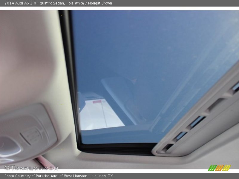 Ibis White / Nougat Brown 2014 Audi A6 2.0T quattro Sedan