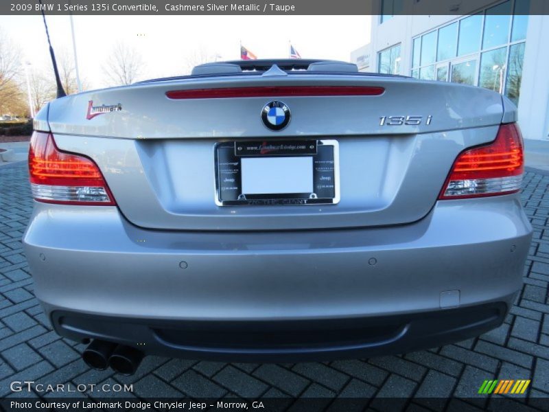 Cashmere Silver Metallic / Taupe 2009 BMW 1 Series 135i Convertible