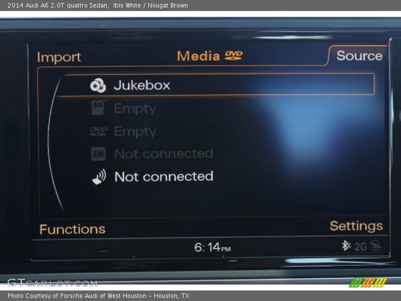 Ibis White / Nougat Brown 2014 Audi A6 2.0T quattro Sedan