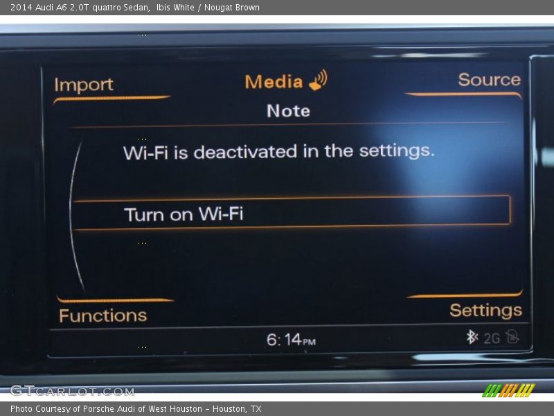 Ibis White / Nougat Brown 2014 Audi A6 2.0T quattro Sedan