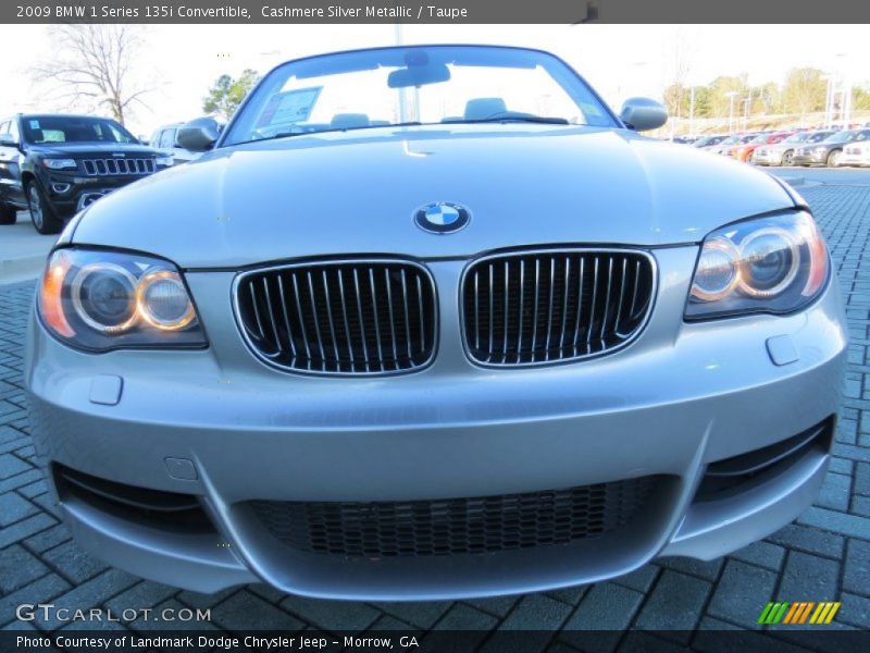 Cashmere Silver Metallic / Taupe 2009 BMW 1 Series 135i Convertible