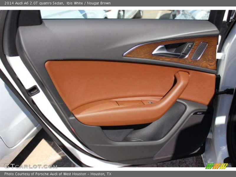 Ibis White / Nougat Brown 2014 Audi A6 2.0T quattro Sedan