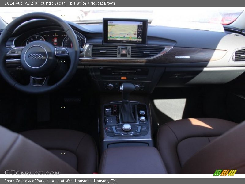 Ibis White / Nougat Brown 2014 Audi A6 2.0T quattro Sedan
