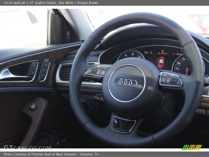 Ibis White / Nougat Brown 2014 Audi A6 2.0T quattro Sedan