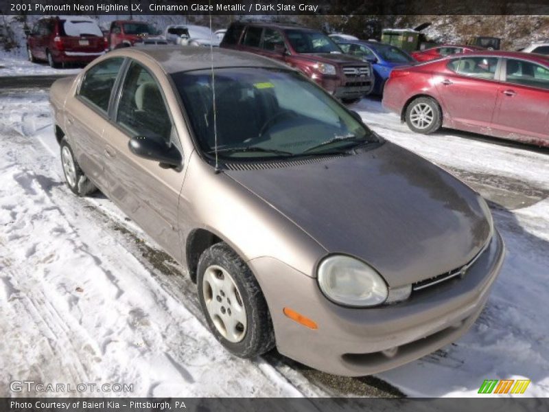 Cinnamon Glaze Metallic / Dark Slate Gray 2001 Plymouth Neon Highline LX