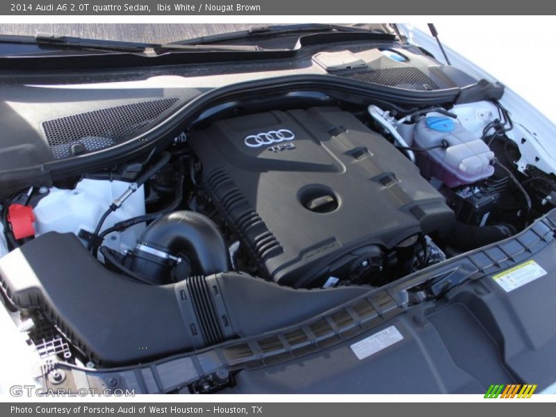 Ibis White / Nougat Brown 2014 Audi A6 2.0T quattro Sedan
