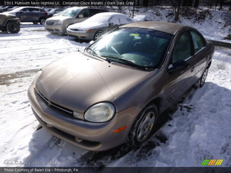 Cinnamon Glaze Metallic / Dark Slate Gray 2001 Plymouth Neon Highline LX