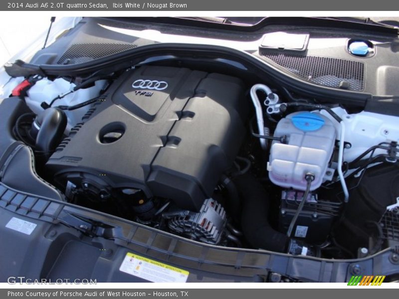 Ibis White / Nougat Brown 2014 Audi A6 2.0T quattro Sedan