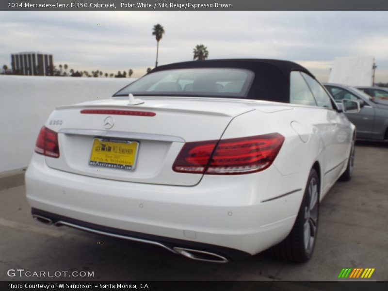 Polar White / Silk Beige/Espresso Brown 2014 Mercedes-Benz E 350 Cabriolet