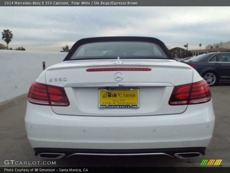 Polar White / Silk Beige/Espresso Brown 2014 Mercedes-Benz E 350 Cabriolet