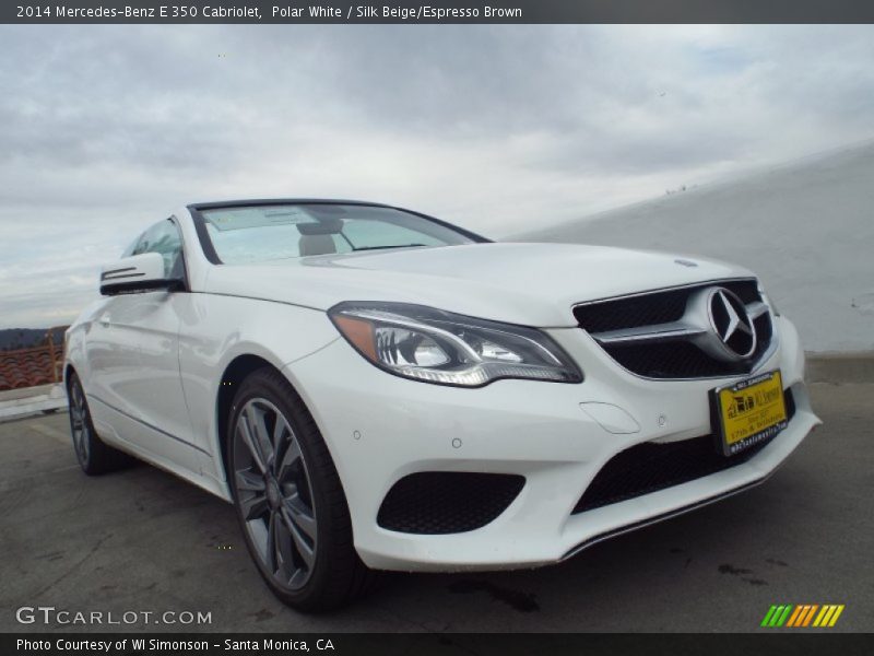 Polar White / Silk Beige/Espresso Brown 2014 Mercedes-Benz E 350 Cabriolet