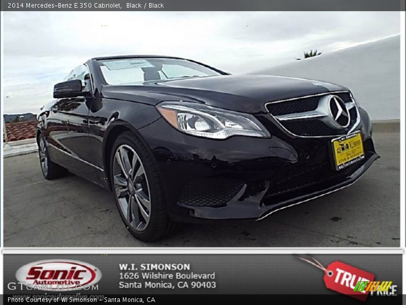 Black / Black 2014 Mercedes-Benz E 350 Cabriolet