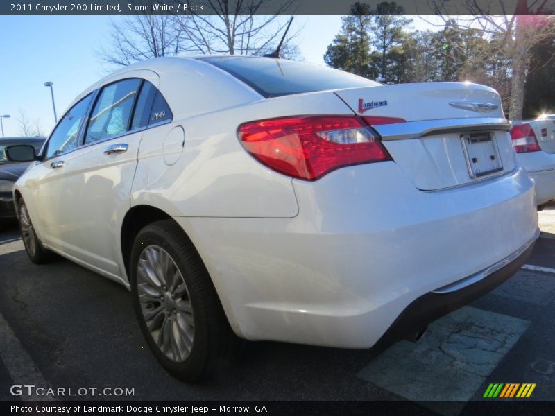 Stone White / Black 2011 Chrysler 200 Limited