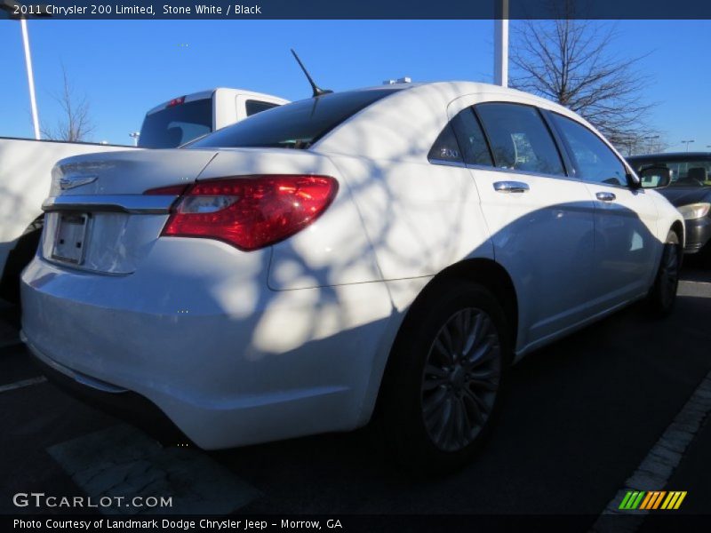 Stone White / Black 2011 Chrysler 200 Limited